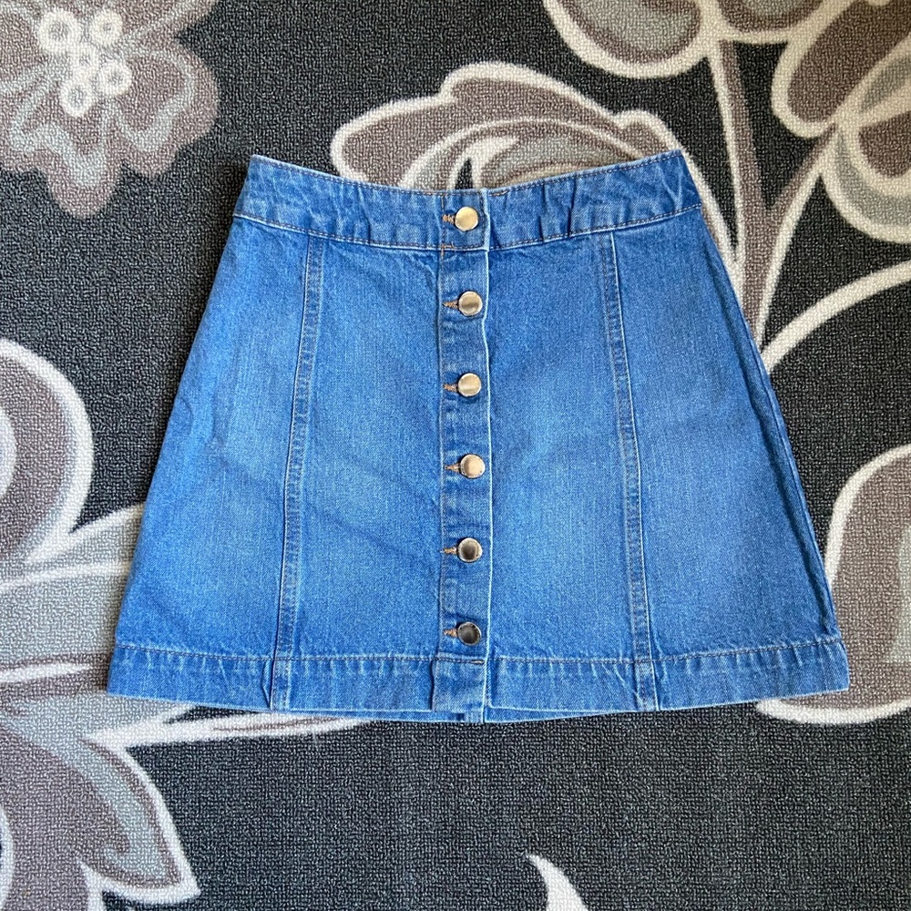 Denim Mini Skirt